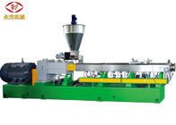 चीन डबल स्क्रू Extruder मशीन, पीईटी प्लास्टिक रीसाइक्लिंग Extruder मशीन 400 किलो / एच कंपनी
